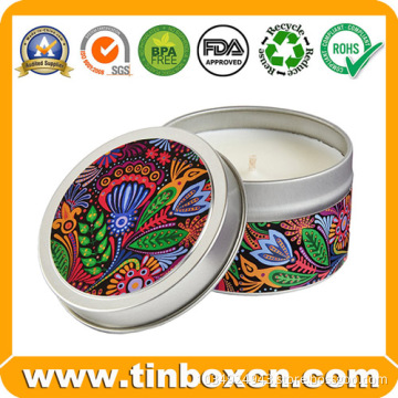 Customized 3.5oz Seamless Candle Tins For Wax Packaging